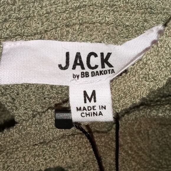 [B6] Jack by BB Dakota - Know Thyself Olive Green Knit Cutout - Picture 5 of 6